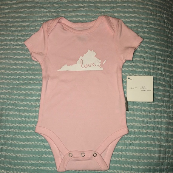 NWT pink  Virginia onesie - Picture 1 of 3